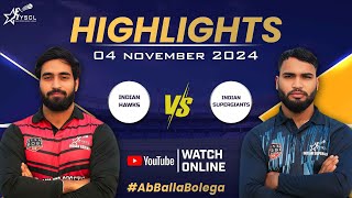 YSCL 2024 Under 19  Indian Hawks vs Indian Supergiants  Phase 2 Trials Highlights cricket [upl. by Anma888]