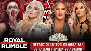 Tiffany Stratton vs Fallon Henley vs Anna Jay vs Abadon  NXT WOMENS CHAMPIONSHIP  WWE 2k24 [upl. by Ardnuek]