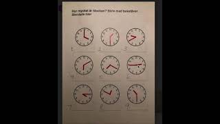 Test Klockans alla positioner Skriv [upl. by Ahsaret]