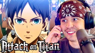 “Ill Kill Them ALL” 🗡️  Attack On Titan 1x2 FIRST TIME REACTION [upl. by Colvin24]