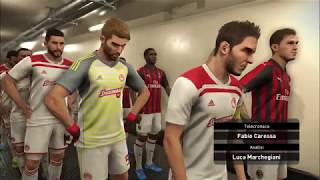 PES 2019 PC UEFA Europa League Match AC Milan  Olympiakos [upl. by Cassi198]