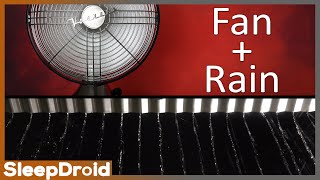 ► Fan and Rain Sounds for Sleeping 10 hours of Fan White Noise and Rain on a Tin Roof in 4k [upl. by Aicekat60]