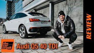 2021 Audi Q5 Sportback 204 PS 💨 SUV als Diesel ab 52000 € Fahrbericht  Review  Test  40 TDI [upl. by Ameluz]