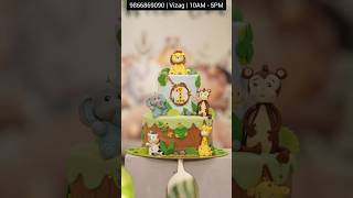 First Birthday Animal theme cake by happyoi cake delivery service in visakhapatnam [upl. by Roderich46]