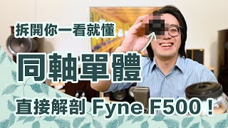 你絕對沒看過！帶你解剖Fyne F500喇叭同軸單體，裡面還藏了這小東西！【CC字幕＋4K】 [upl. by Tevis]