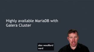 Highly available MariaDB with Galera Cluster and HAProxy [upl. by Malcom609]