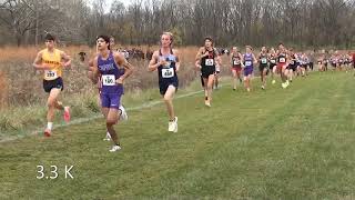 2024 DIII Great Lakes Regional Mens XC Chmpshp 8K Blue River XC Course Shelbyville IN 111624 [upl. by Lahcim]