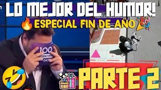 🔥ESPECIAL FIN DE AÑO🎉PARTE 2🤣 LO MEJOR DEL HUMOR😂🤣 [upl. by Ahseirej]