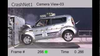 KIA Soul  2011  Frontal Crash Test  NHTSA  CrashNet1 [upl. by Korney577]