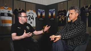 Interview  Robbie Williams named as a Club President [upl. by Moulton190]