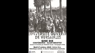 Conférence UOV  Alain Briottet  Sine Die [upl. by Reeta302]