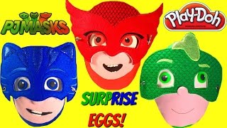 Huge PJ MASKS Play Doh Surprise Eggs [upl. by Mundt487]