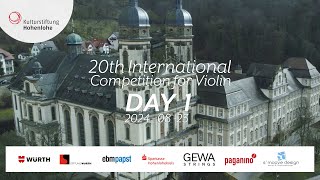 20th International Violin Competition 2024  DAY 1  Friday [upl. by Naxela]