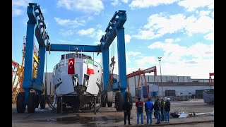 NEW MODERN TRAWLER YACHT from SES SHIPYARD Launching and Interior Walkthrough [upl. by Rotce348]