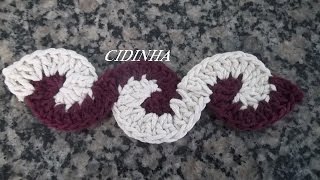 Cidinha Croche  Barrado Em Croche Em Espiral  COMO FAZER [upl. by Maroj243]