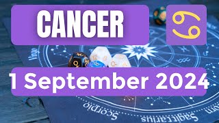 Cancer horoscope  Cancer Horoscope for Today 1 September 2024 [upl. by Eatnad920]