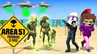 ¿Qué PASA si Hay una INVASIÓN ALIEN en GTA 5 👽😱 LOS COMPAS [upl. by Acemaj]