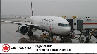 Flight Report  23  Air Canada AC001  B777300ER  Toronto ✈ Tokyo Haneda  Economy Class [upl. by Obed]