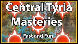 Guild Wars 2  Central Tyria Masteries Fast and Fun [upl. by Dedrick]