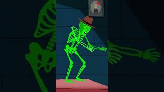 Two Funny Skeletons Dancing 🕺💀 shorts funny shortsfeed halloween [upl. by Elleon]