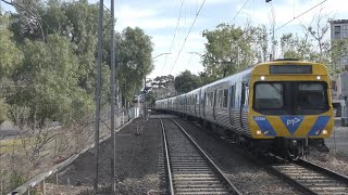 Drivers View N Melbourne to Craigieburn Part 1 to Pascoe Vale  Failed Red Signal Procedure [upl. by Wakeen]