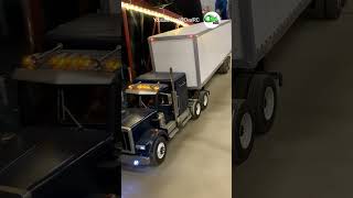 18 wheeler RC truck crossing the bridge at Cabin Fever Expo [upl. by Parrie]