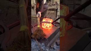 RedHot Steel Forging Continuous Hammering and Shaping with Industrial Press  ASMR So Satisfying [upl. by Sema]