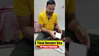 🔥🔥 Final Answer Key Out 😊😊 UP Police Constable answerkey shorts uppolice uppoliceconstable [upl. by Jasisa240]