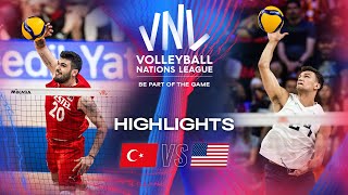 🇹🇷 TUR vs 🇺🇸 USA  Highlights  Week 1  Mens VNL 2024 [upl. by Eidnam]