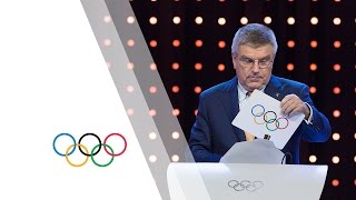 Announcement of the Host Cities for the 2022 Winter Olympics and 2020 Winter YOG [upl. by Calen]