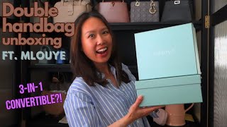 Mlouye Double Handbag Unboxing  Flex styles comparison [upl. by Yelhak]