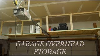 Easy DIY Overhead Garage Storage Rack [upl. by Niarb]