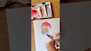 🎅🏽 christmas santaclaus watercolor watercolorillustration acuarela navidad [upl. by Terrie]