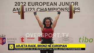 Arjeta Rade bronz në Europian  Oversport News 27 Tetor 2022 [upl. by Silver]