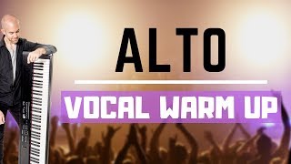 ALTO Vocal Warm Up  Low Female Vocal Range [upl. by Yrekaz]