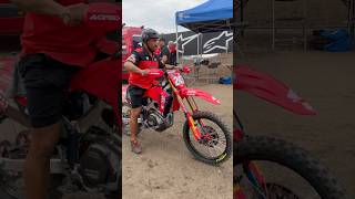 Following Tim Gajser’s MXGP Honda CRF 450 R race bike into the pits Arnhem 2024 mxgp crf450r mx [upl. by Atsillac220]