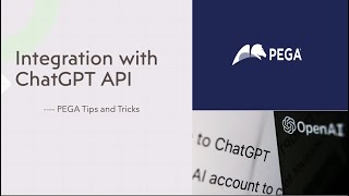 PEGA 87  Integration with ChatGPT API [upl. by Anam863]