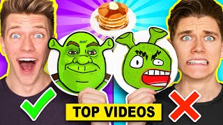 FUNNIEST PANCAKE ART vs MYSTERY WHEEL Challenges How To Make DIY Minecraft amp Marvel  Collins Key [upl. by Nat]