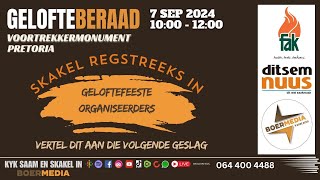 GELOFTEBERAAD 2024  REGSTREEKSE UITSENDING [upl. by Eirojram]