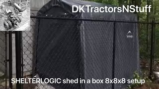 SHELTERLOGIC shed in a box 8x8x8 setup [upl. by Atived]