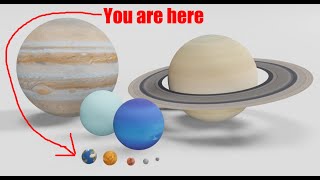 Planet Size Comparison 3D [upl. by Anirdnaxela]