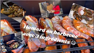 Homard vivant sur barbecue 3 ingrédients pur délice [upl. by Zeiler]