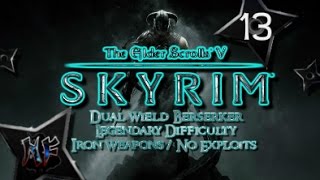 Skyrim  quotAutumnwatch Towerquot  Legendary Difficulty  Iron Weapons PS3 Gameplay 13 [upl. by Trescott783]