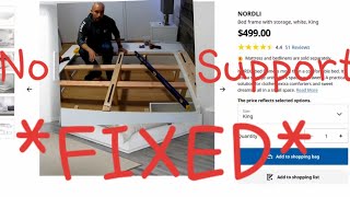 IKEA NORDLI Storage Bed FIX Step by Step  How to [upl. by Maram]