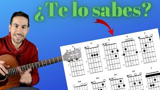 TOP 10 ACORDES de Guitarra para PRINCIPIANTES ☑️ [upl. by Lotsirk]