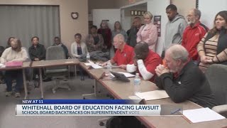 Whitehall school board rescinds vote to not renew superintendent’s contract [upl. by Attaynek625]