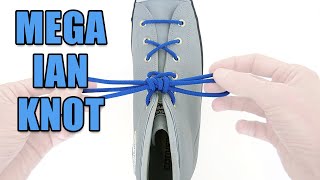 Mega Ian Shoelace Knot – Professor Shoelace [upl. by Eikcid]