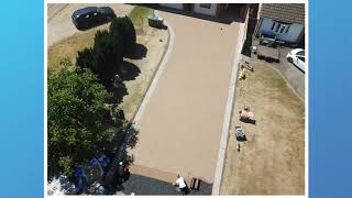 How to Lay Resin Bound Driveway  Watch The Experts Do It [upl. by Sedruol216]