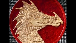 How to dye leather  leathercraft dragon painting with Fiebings British Tan [upl. by Anirtal523]