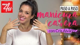 Paso a paso manicura casera  Beautyland con Cris Álvarez [upl. by Fronniah]